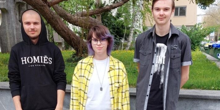 Od leve proti desni: Lukas Pajnkiher (3.bt), Nika Korez (3.ar), Jernej Horvat (3.ar)